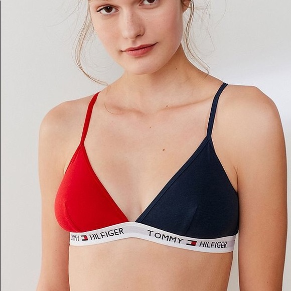 tommy hilfiger blue bralette